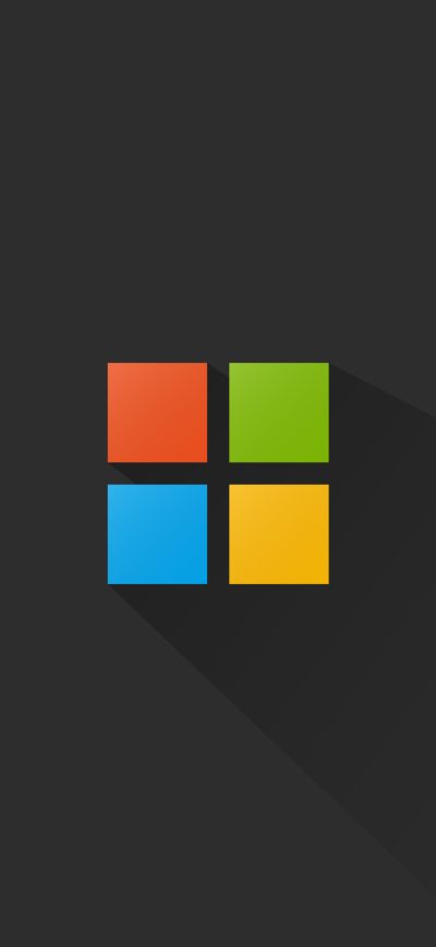 Fond d'écran iPhone Microsoft Minimal Logo 4k