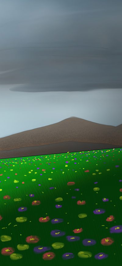 Fond d'écran iPhone Mountains And Landscape Illustration