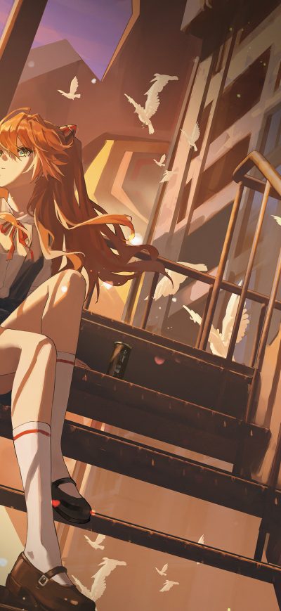 Fond d'écran iPhone Asuka Neon Evangelion