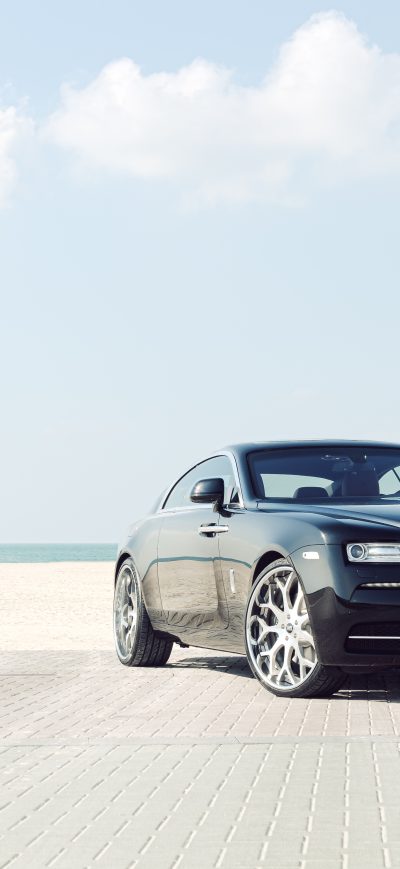 Fond d'écran iPhone Black Rolls Royce In Dubai 5k