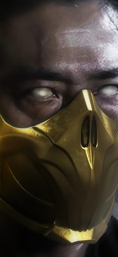 Fond d'écran iPhone Scorpion Mortal Kombat 4k 2021