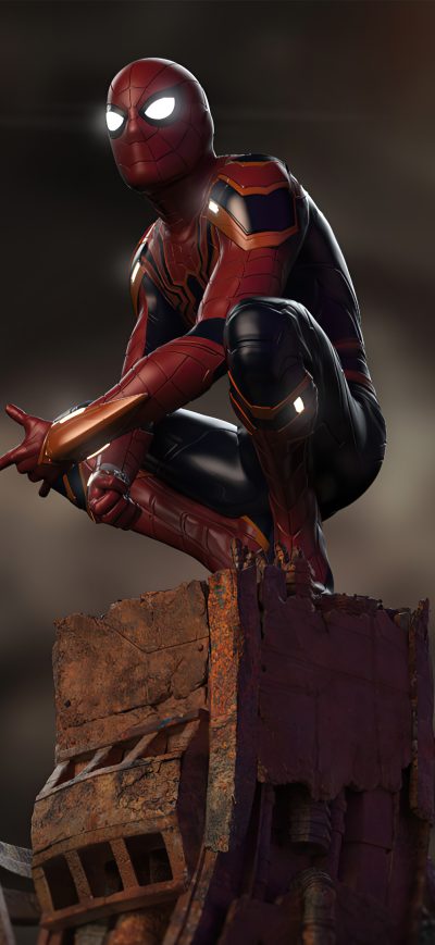 Fond d'écran iPhone Spider Man Sitting Down