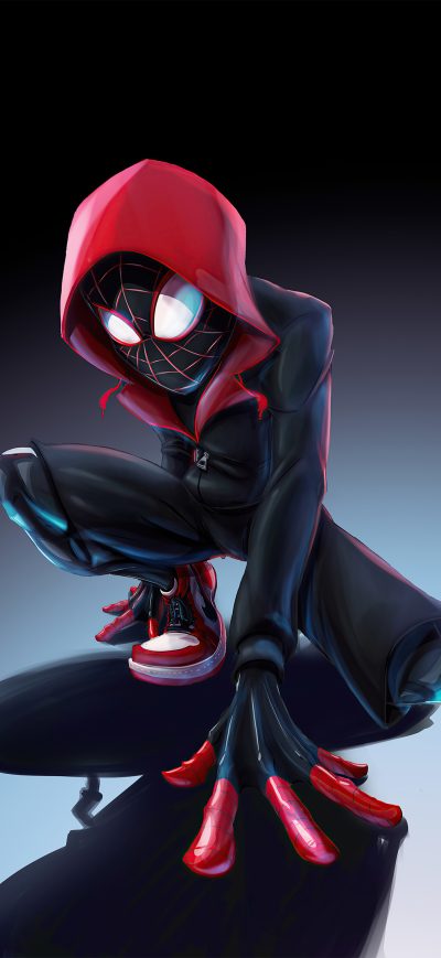 Fond d'écran iPhone Spiderman Miles 2020 Artwork