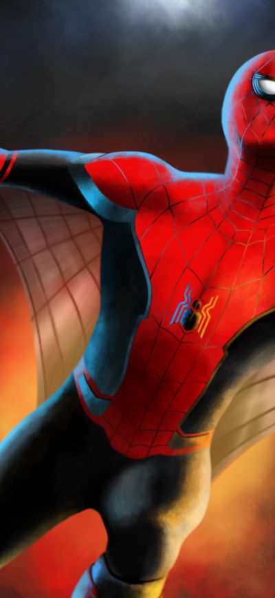 Fond d'écran iPhone Spider Man Flying