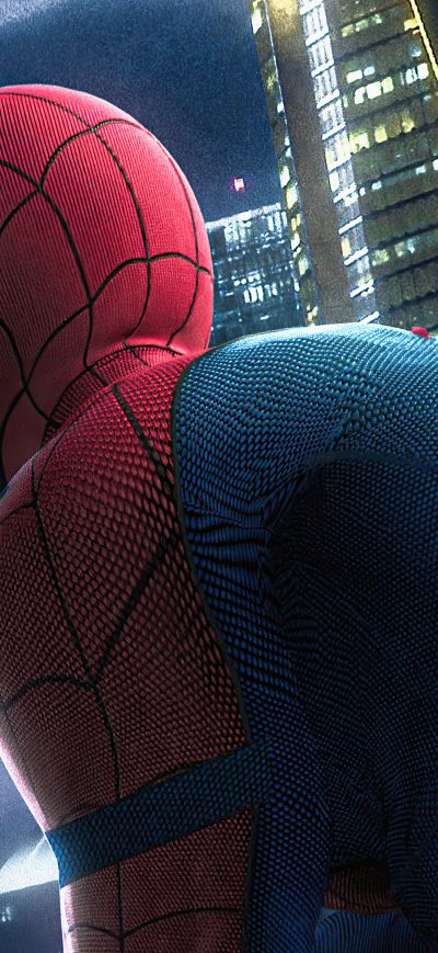 Fond d'écran iPhone Spiderman Stark Tower 4k
