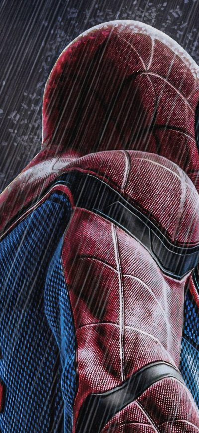 Fond d'écran iPhone Spiderman In Rain 4k