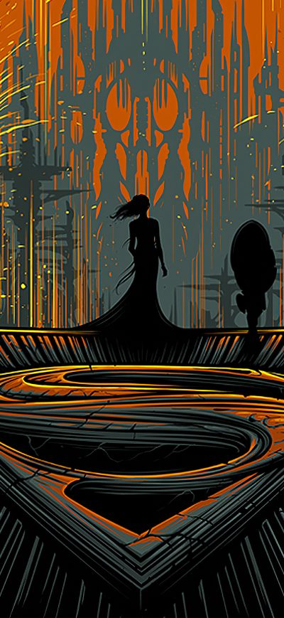Fond d'écran iPhone Man Of Steel Artistic Poster