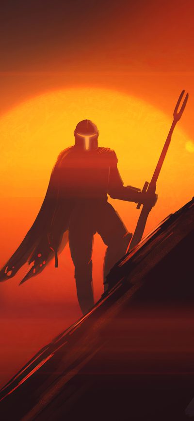 Fond d'écran iPhone Star Wars The Mandalorian 4k