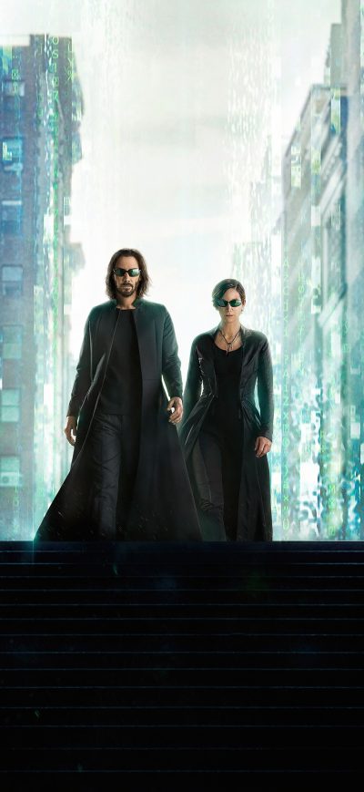 Fond d'écran iPhone The Matrix Resurrections 2021 5k
