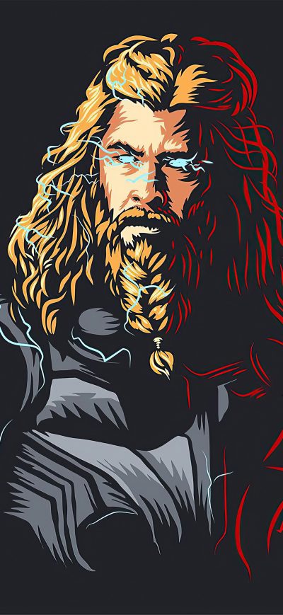 Fond d'écran iPhone Thor Minimalism 5k