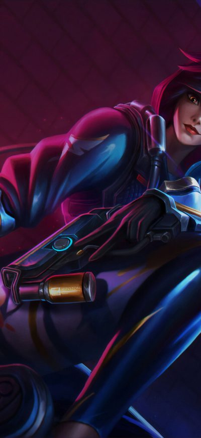 Fond d'écran iPhone Tracer Overwatch Artworks 4k