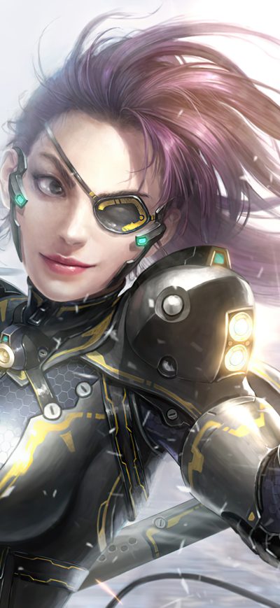 Fond d'écran iPhone Secret Female Agent Warrior Girl 4k