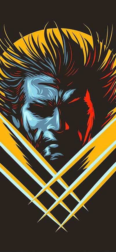 Fond d'écran iPhone Wolverine Claws Minimalism