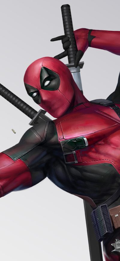 Fond d'écran iPhone Deadpool With Gun Art