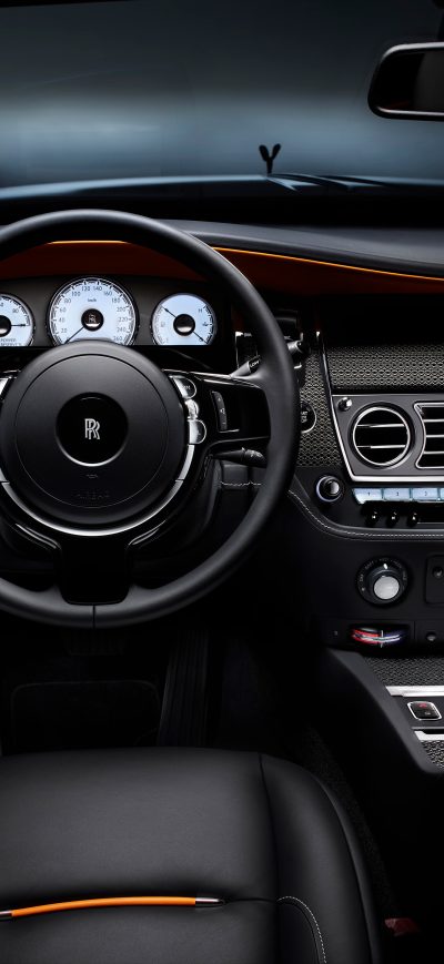 Fond d'écran iPhone Rolls Royce Dawn Black Badge Interior 4k