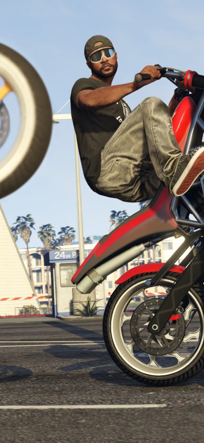 Fond d'écran GTA 5 Biker DLC sur iPhone