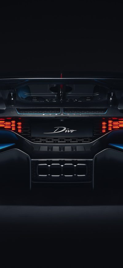 Fond d'écran iPhone 2018 Bugatti Divo Rear View