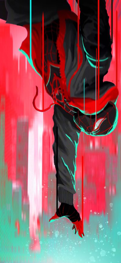 Fond d'écran iPhone SpiderMan Into The Spider Verse Movie 4k Digital Artwork
