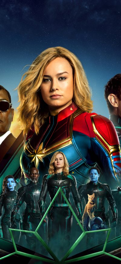 Fond d'écran iPhone Captain Marvel 5k Movie Poster