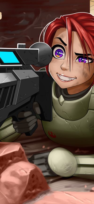 Fond d'écran iPhone Sniper Girl Artwork