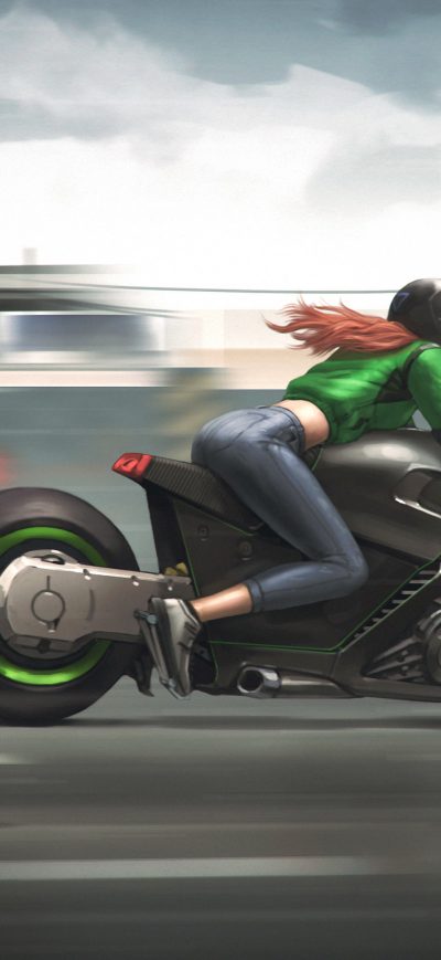 Fond d'écran iPhone Biker Girl