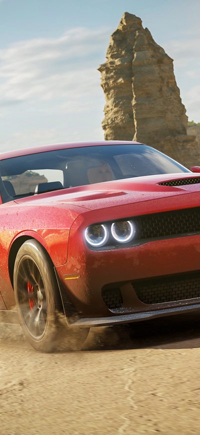 Fond d'écran iPhone Dodge Hellcat Forza Horizon 3