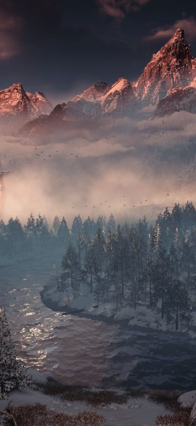 Fond d'écran iPhone Horizon Zero Dawn The Frozen Wilds 4k