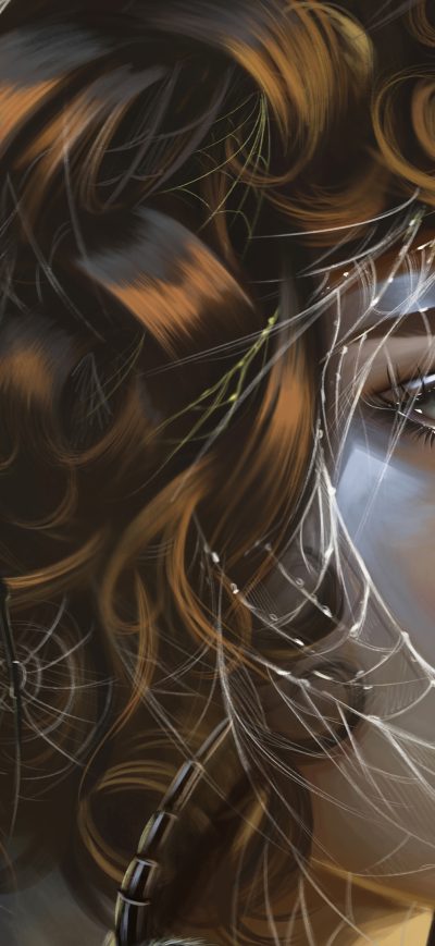 Fond d'écran Graphic Design Girl Art 4k sur iPhone