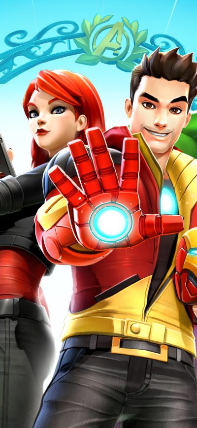 Fond d'écran iPhone Marvel Avengers Academy