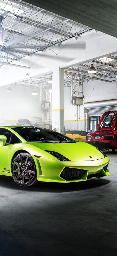 Fond d'écran iPhone Green Lamborghini Gallardo