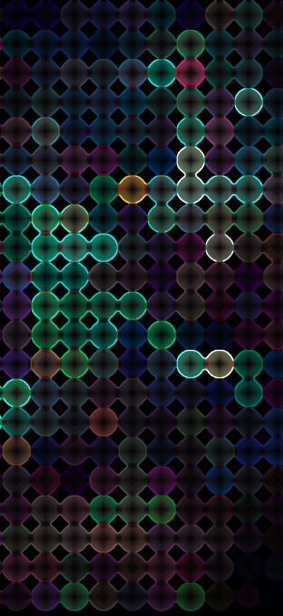 Fond d'écran iPhone Abstract Atoms 4k