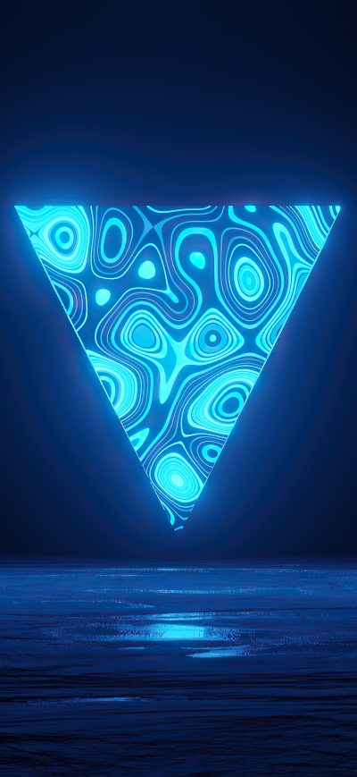 Fond d'écran iPhone Blue Triangle Variant Abstract 4k