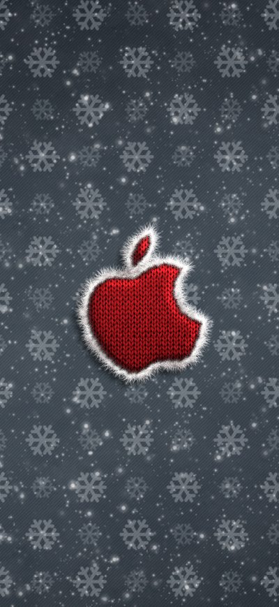 Fond d'écran iPhone Apple Logo Christmas Celebrations 4k
