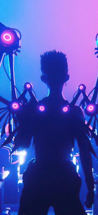 Fond d'écran iPhone Mechanical Wings 4k