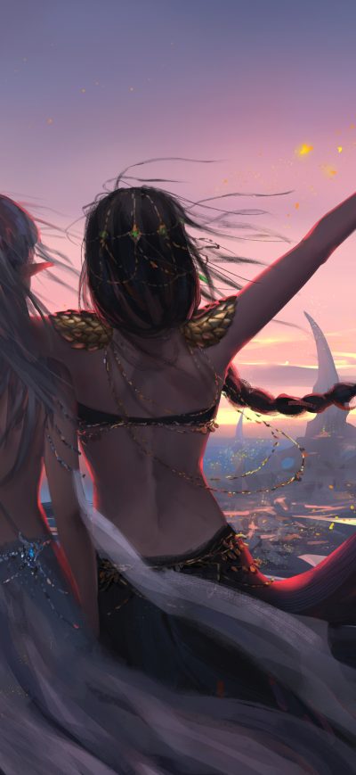 Fond d'écran iPhone Ghostblade Girls 4k