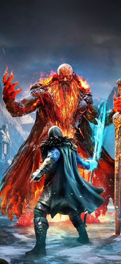 Fond d'écran iPhone Assassins Creed Valhalla Dawn Of Ragnarok 8k