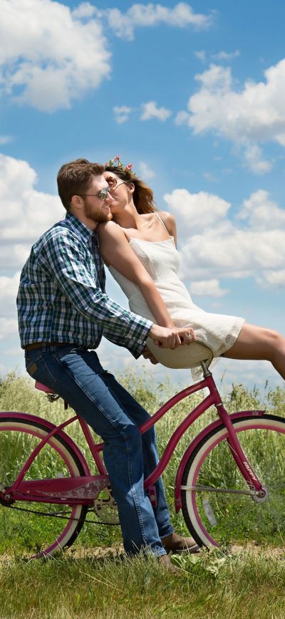 Fond d'écran iPhone Couple Bike Romantic