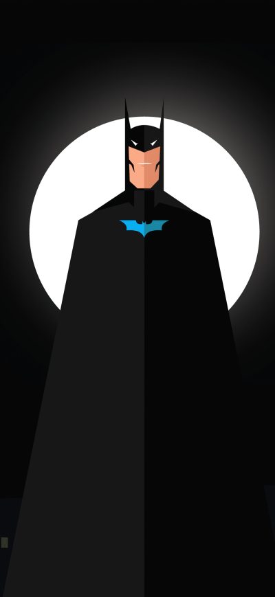 Fond d'écran iPhone Batman Flat Design Minimal 5k