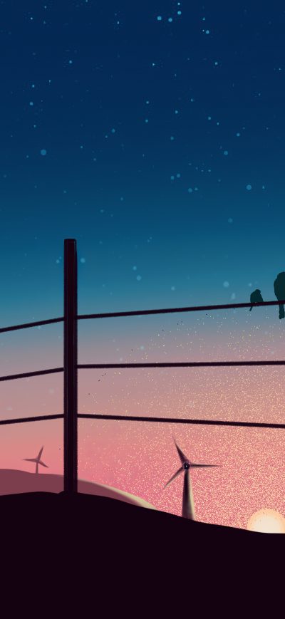 Fond d'écran iPhone Birds Sitting On Powerline 4k