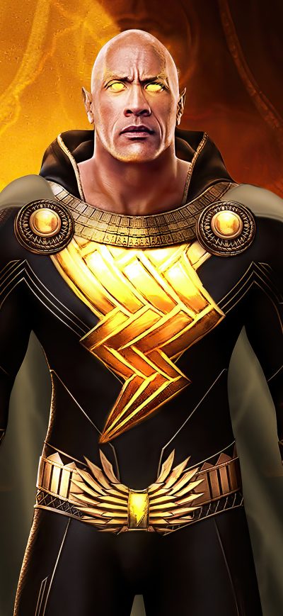 Fond d'écran iPhone Black Adam Poster Design 4k