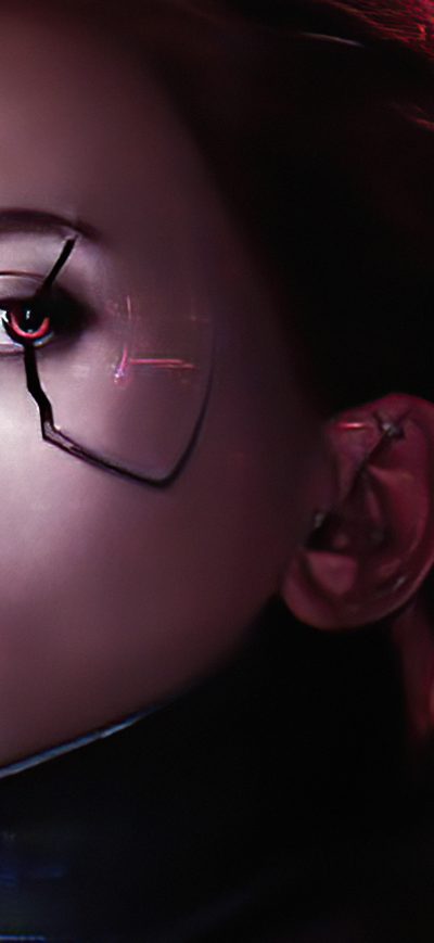 Fond d'écran iPhone Black Widow Cyborg 4k