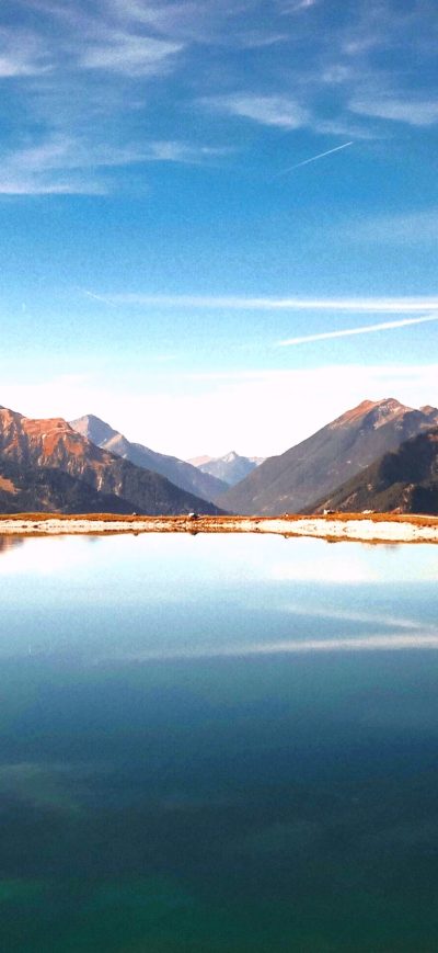 Fond d'écran iPhone Clouds Dawn Daylight Dusk Environment Forest Lakeside Mountains