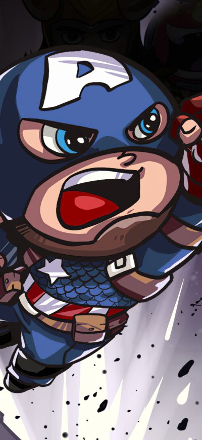 Fond d'écran iPhone Captain America Little Art
