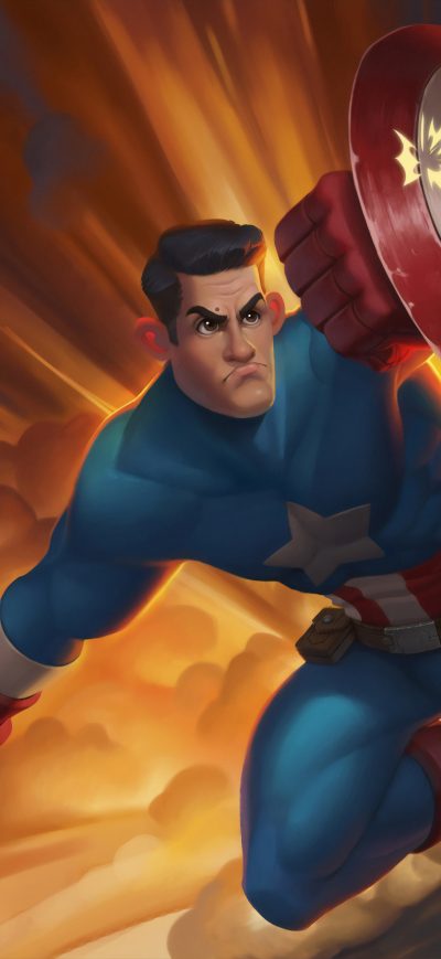 Fond d'écran iPhone Captain America Shield Art4k