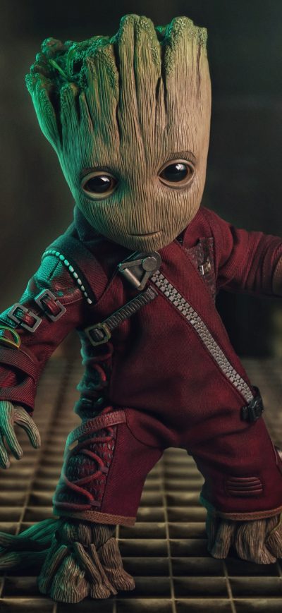 Fond d'écran iPhone Baby Groot 5k