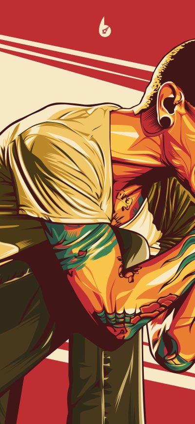 Fond d'écran iPhone Chester Bennington Digital Art 4k