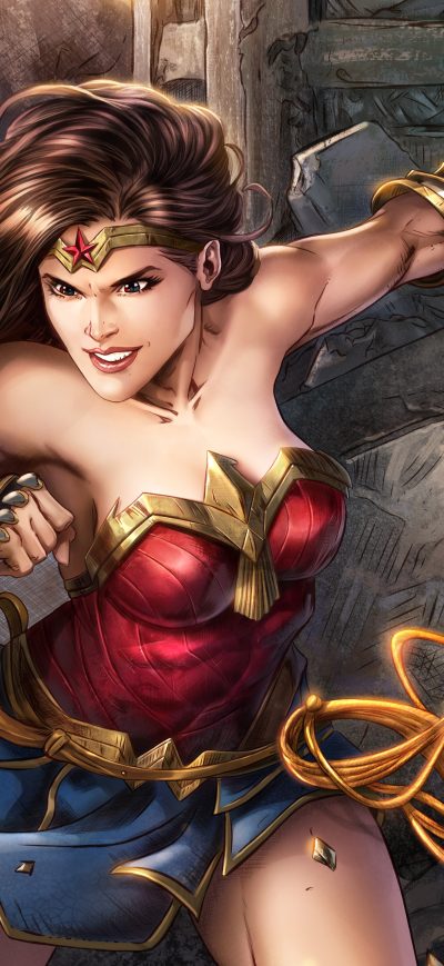 Fond d'écran iPhone Wonder Woman 5k Digital Artwork