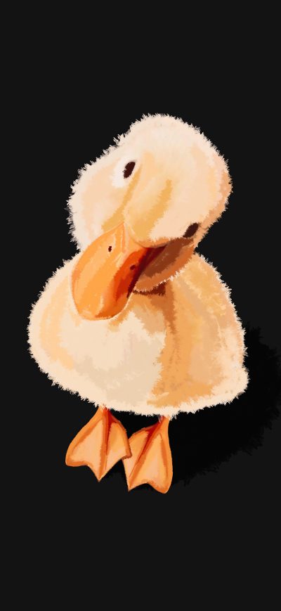 Fond d'écran iPhone Duckling Minimal 5k
