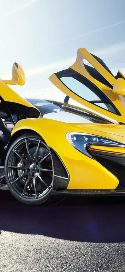Fond d'écran Yellow Mclaren P1 sur iPhone