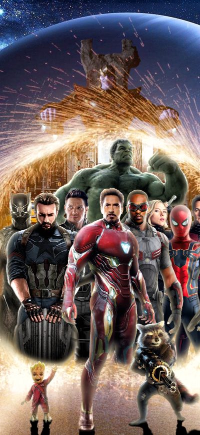 Fond d'écran iPhone Avengers Infinity War 4k Poster